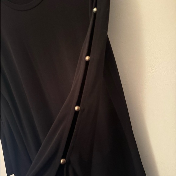 Micheal Kors black button detailed shirt | size medium black - Picture 4 of 6